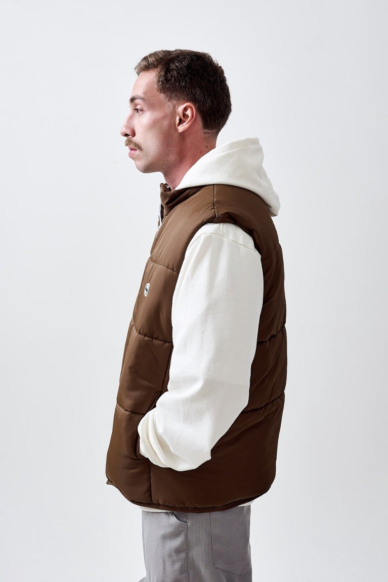 Puffer Vest Brown