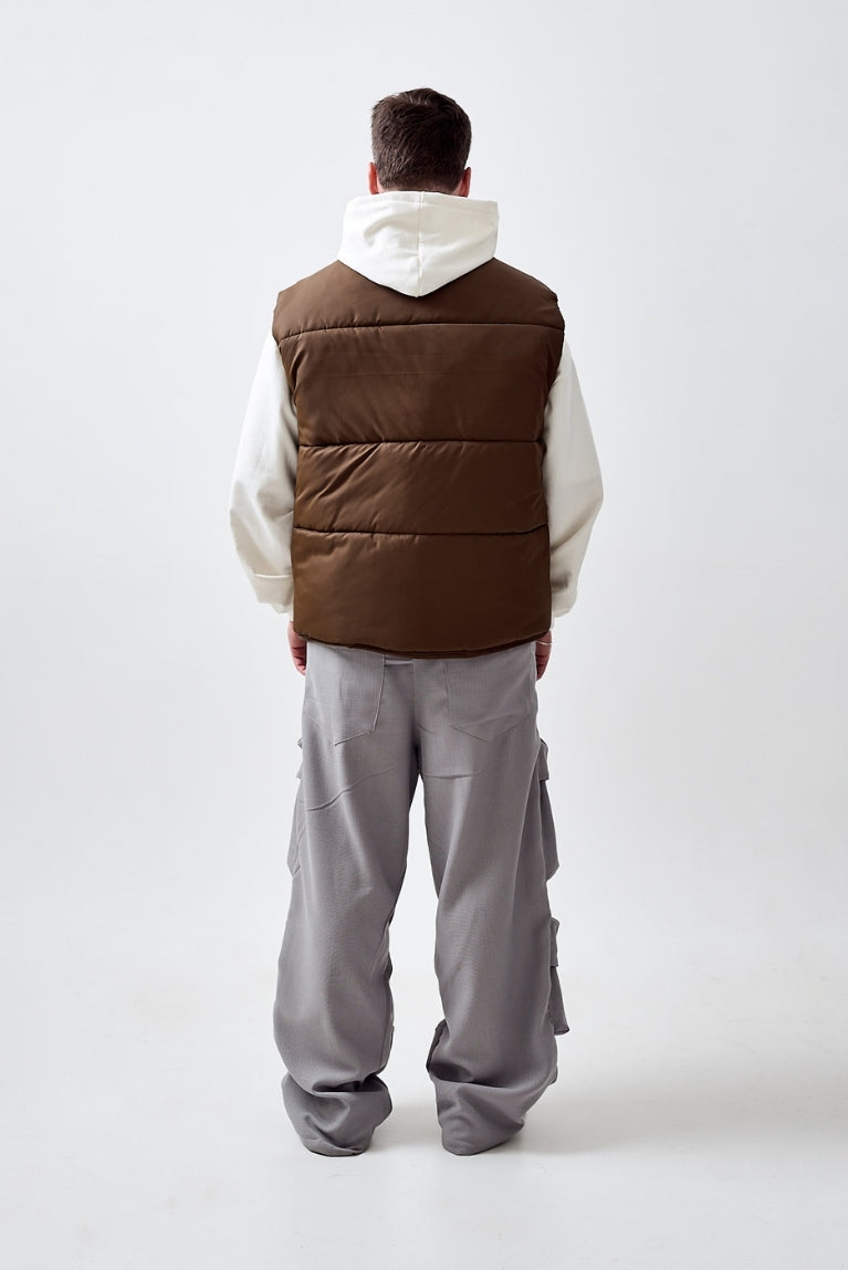 Puffer Vest Brown