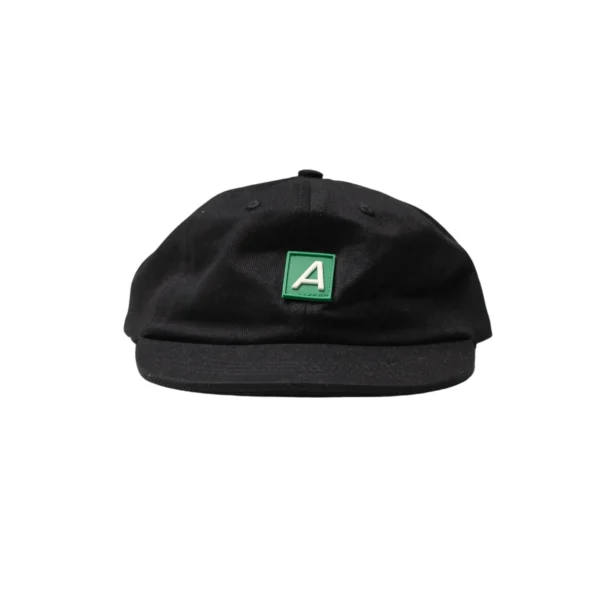 Six Panel Basic Patch A Black