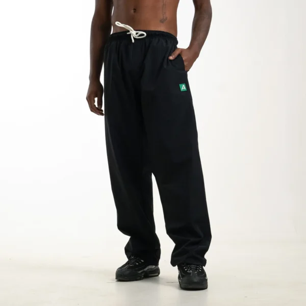 Tactel Pants Basic Patch A Black