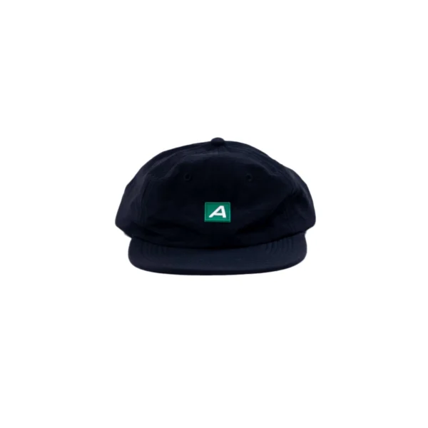 Six Panel Basic Patch A Black